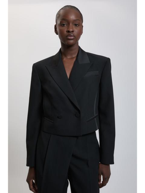 KAREN MILLEN Satin Back Crepe Tailored Jacket