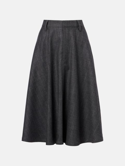 Brunello Cucinelli Virgin wool midi skirt