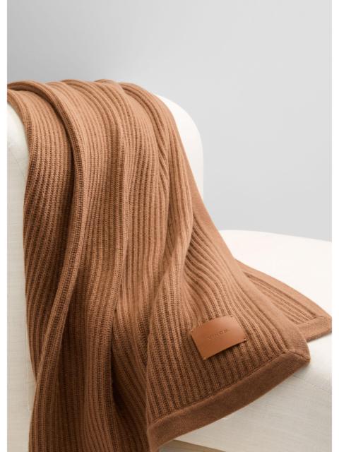 Vince Wool and Cashmere Cardigan-Stitch Throw