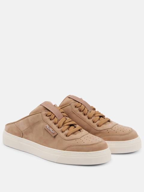 Max Mara Slides suede sneakers