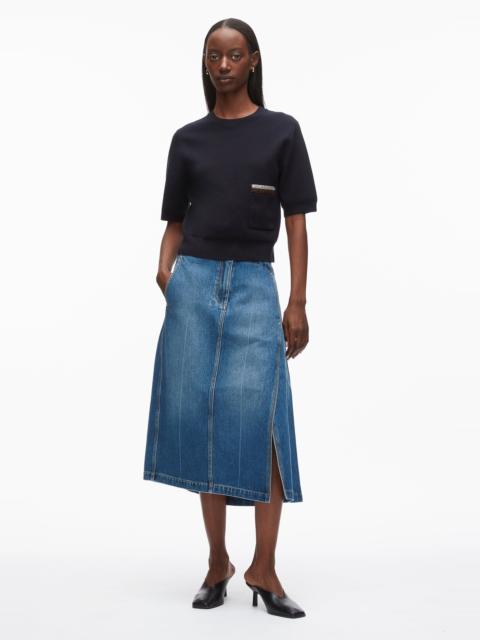 3.1 Phillip Lim Beaded Embellishment Knit Top