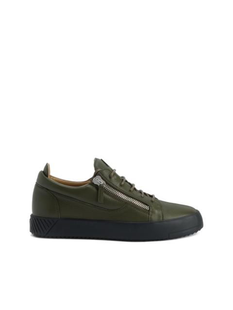 Giuseppe Zanotti Frankie zip-detail leather sneakers