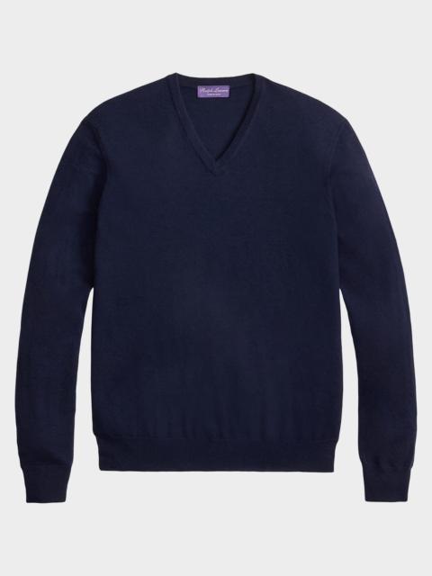Polo Ralph Lauren Men's Cashmere Jersey V-Neck Sweater
