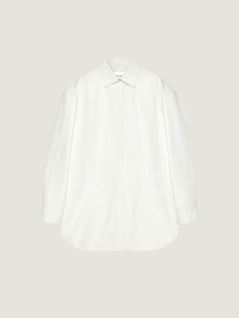 Givenchy ASYMMETRIC SHIRT IN NAPPA LEATHER