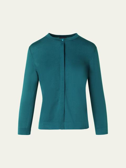 AKRIS Sea Island Cotton Cardigan