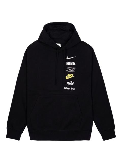 Nike Sportswear Club "Black/Black" fleece hoodie