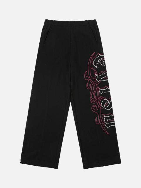EVISU Gothic EVISU Logo Embroidered Straight Fit Sweatpants