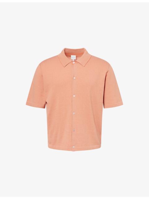 Paul Smith Check-Print Short-Sleeves Cotton-Knit Shirt