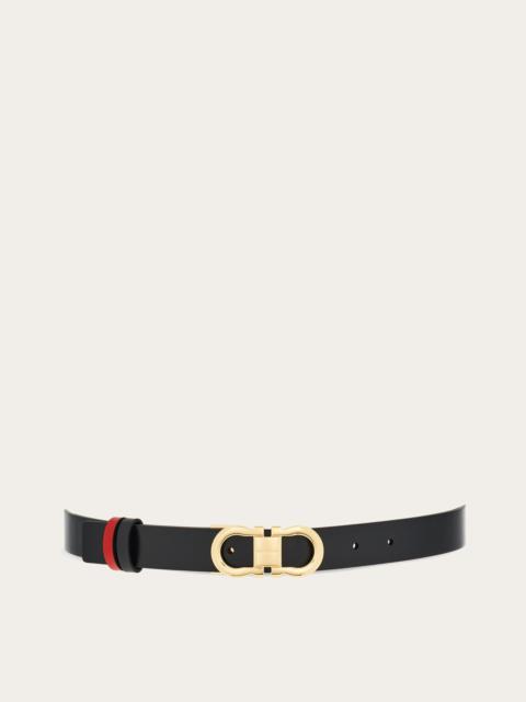 Reversible and adjustable Gancini belt