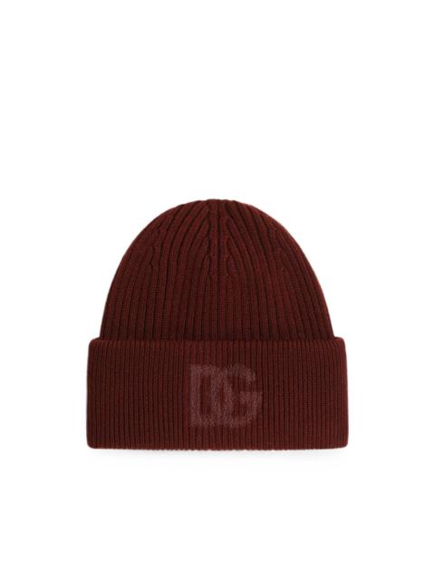 Dolce & Gabbana virgin wool hat with logo