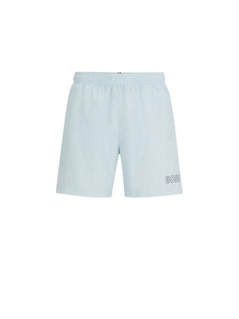 BOSS FULLY LINED SWIM SHORTS WITH LOGO PRINT