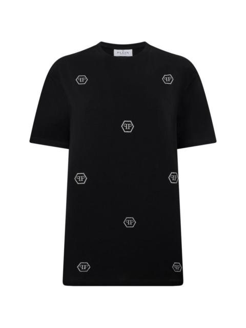 PHILIPP PLEIN crystal-monogram T-shirt