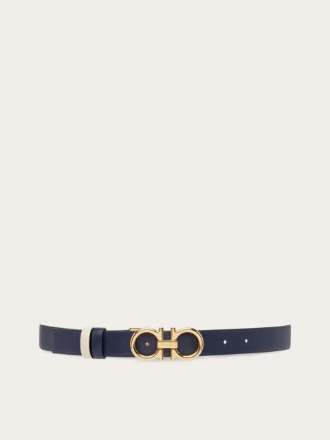 FERRAGAMO Reversible and adjustable Gancini belt REVERSIBLE