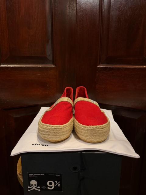 mastermind JAPAN mastermind Japan × VISVIM SS12 Red Prima Thick-Sole Woven Linen Boots