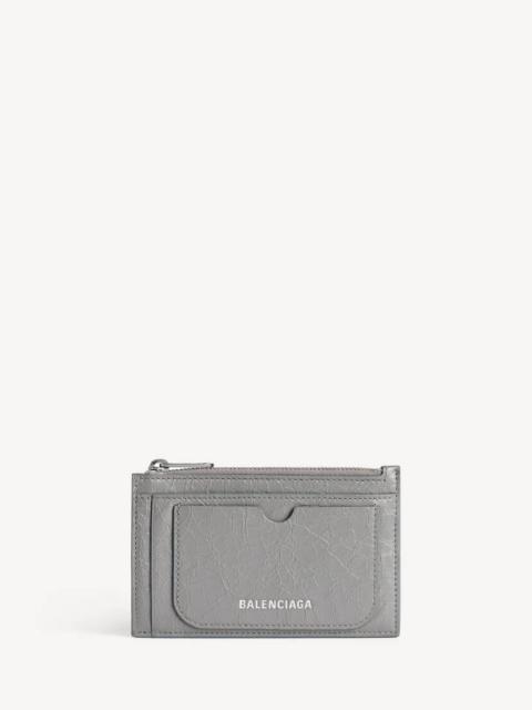 BALENCIAGA Men's Superbusy Long Coin And Card Holder in Balenciaga Grey