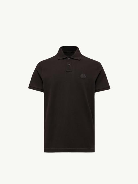 Moncler Logo Cotton Piquet Polo Shirt