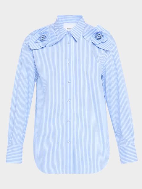 AKNVAS Flora Striped Button-Front Shirt
