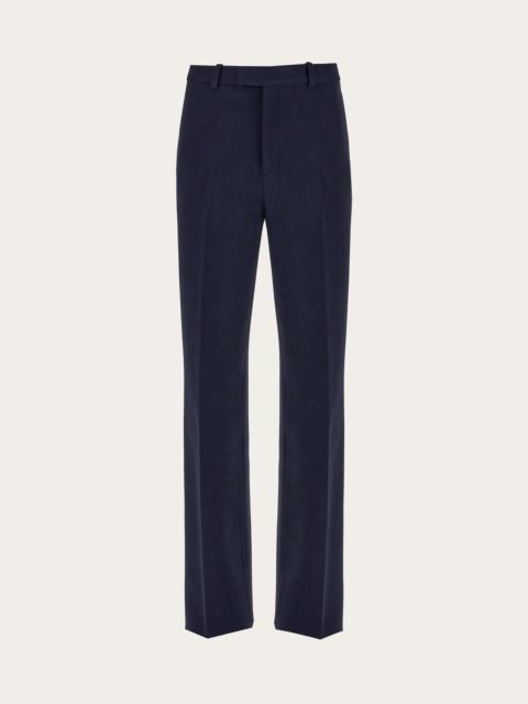 FERRAGAMO Flat front tailored trouser