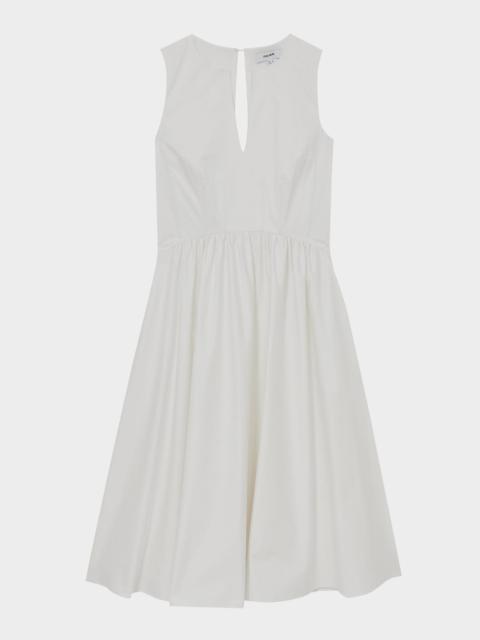 REISS Liza Sleeveless Cotton Midi Dress