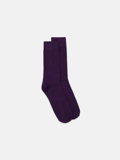 J. PRESS SOLID PURPLE COTTON SOCKS