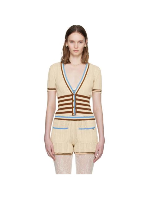 Valentino Beige Cotton Cardigan