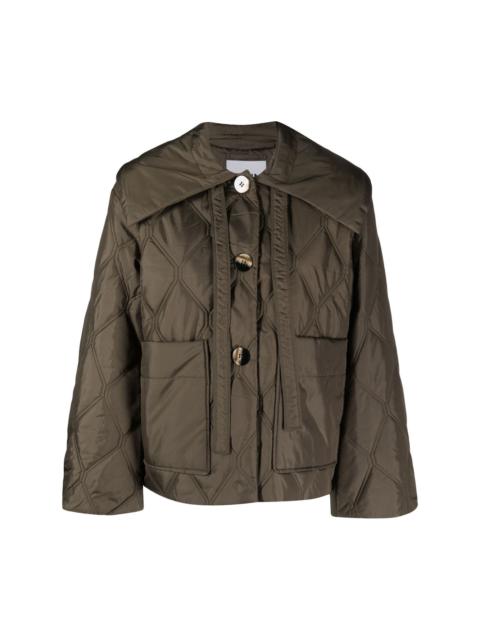 GANNI quilted recycled-ripstop jacket