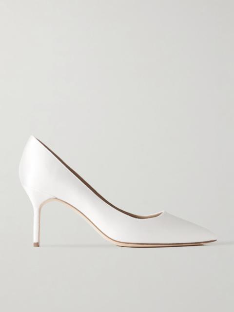 BB 70 satin pumps Cream