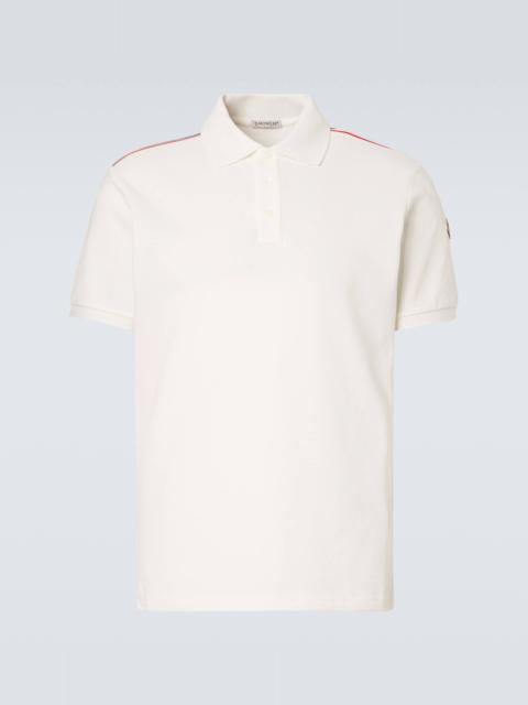 Moncler Logo cotton piqué polo shirt