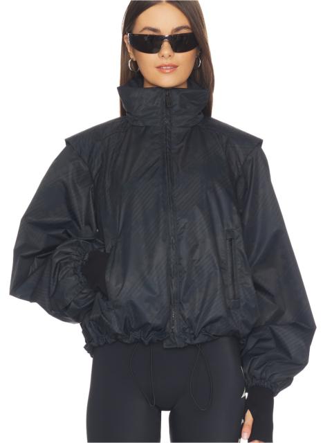 PERFECT MOMENT Scratch Houndstooth Bomber Jacket