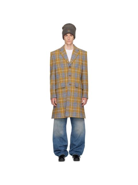Vivienne Westwood Yellow & Blue Huddersfield Coat