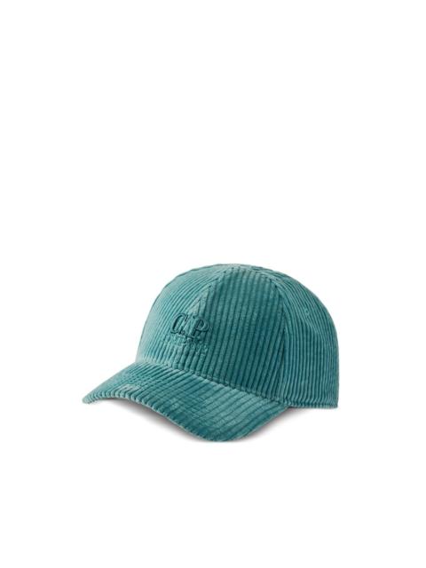 C.P. Company logo-embroidered corduroy cap