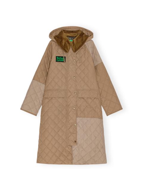 GANNI X BARBOUR BURGHLEY QUILTED JACKET