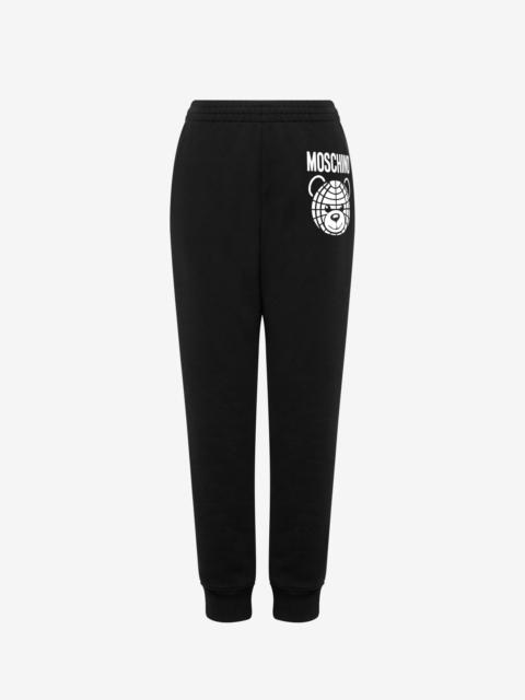 Moschino MOSCHINO TEDDY BEAR ORGANIC FLEECE JOGGERS