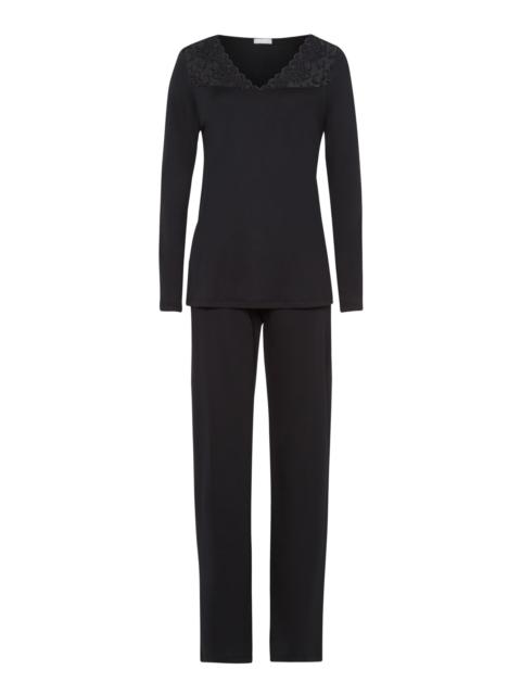 HANRO Moments Lace Trim Cotton Pajama Set