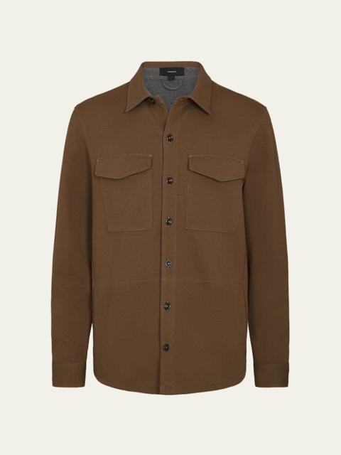 Vince Men's Solid 4-Pocket Shirt Jacket