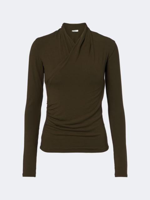 Vince Fixed jersey wrap top