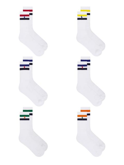 Polo Ralph Lauren Core Stripes Crew Socks 6-Pack
