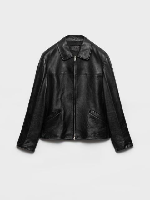 Prada Nappa leather blouson jacket