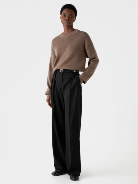 Sunspel Pleated Wool Trouser