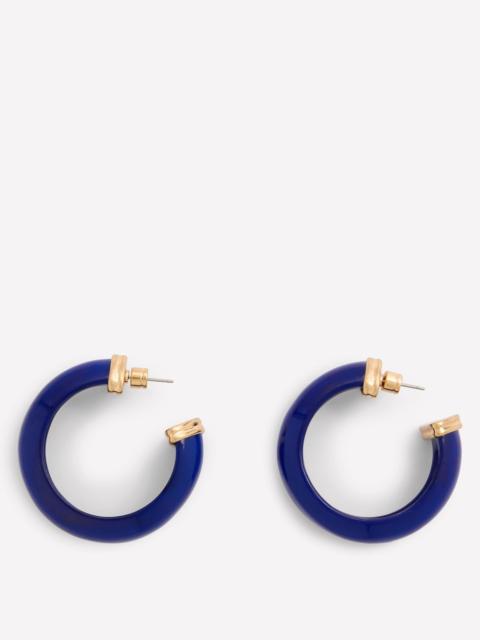 BODEN Chunky Resin Hoops-Mottled Blue