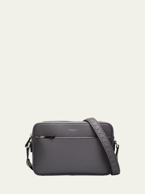 Serapian Men's East/West Cachemire Mosaico Crossbody Bag