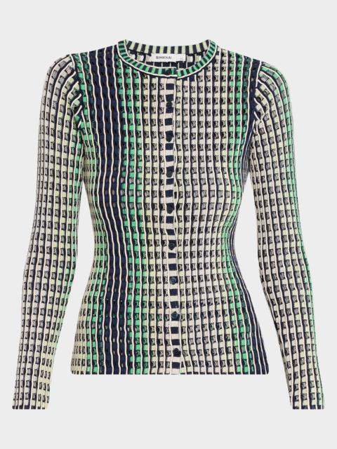 SIMKHAI Mabel Openwork Cardigan