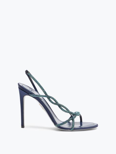 RENE CAOVILLA BRAID ELECTRIC BLUE SANDAL 105