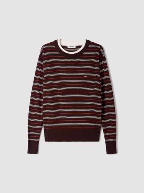 Sandro STRIPED WOOL JUMPER