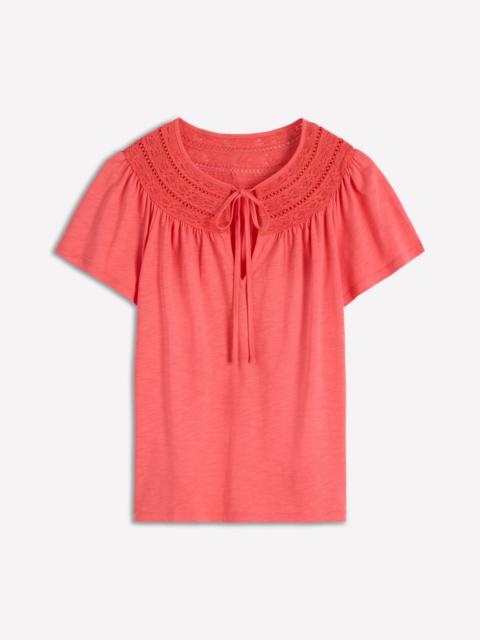 BODEN Edi Trim Detail T-shirt-Porcelain Rose
