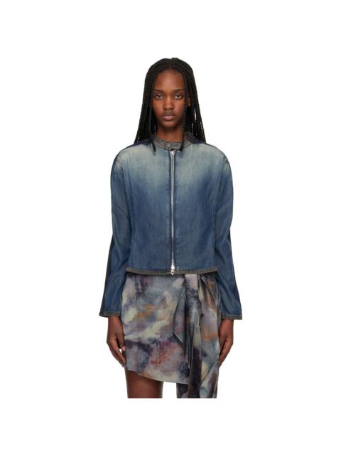Diesel Blue & Black De-Kaki-S Denim Jacket