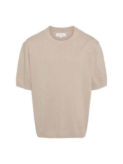 fine-ribbed cotton T-shirt