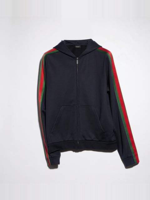 GUCCI Silk cotton jersey zip jacket with Web