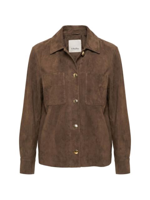 'S Max Mara suede patch-pocket jacket