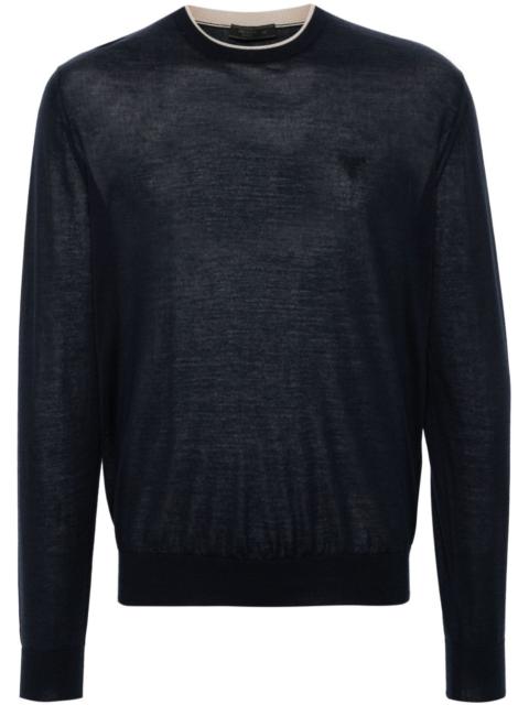 Prada mélange-effect cashmere jumper
